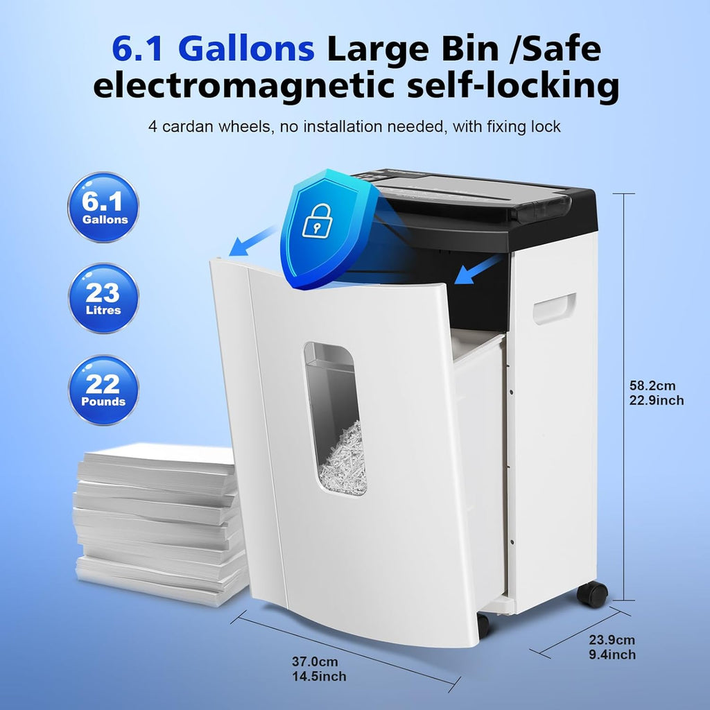 150-Sheet Auto-Feed Micro-Cut Paper Shredder, P-5