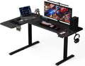 59-Inch L-Shaped Electric Standing Desk