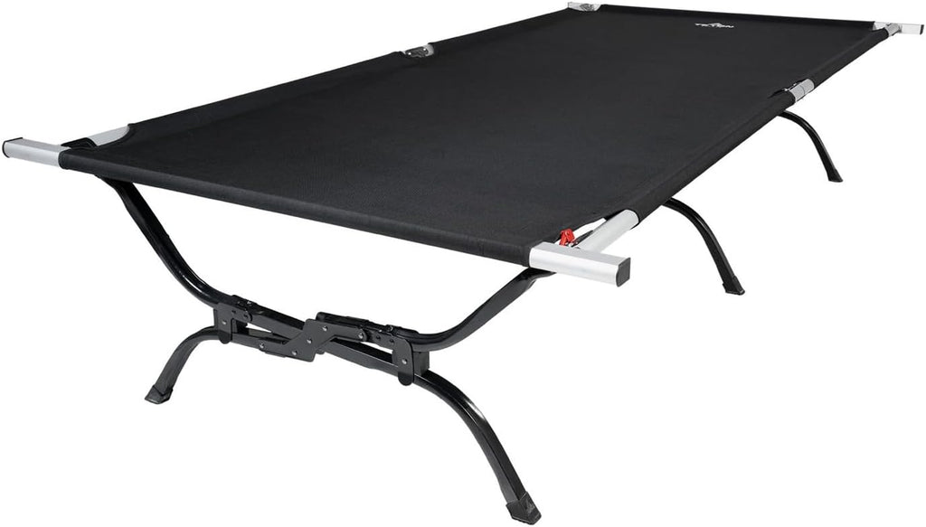 XXL Folding Camping Cot with Pivot Arm
