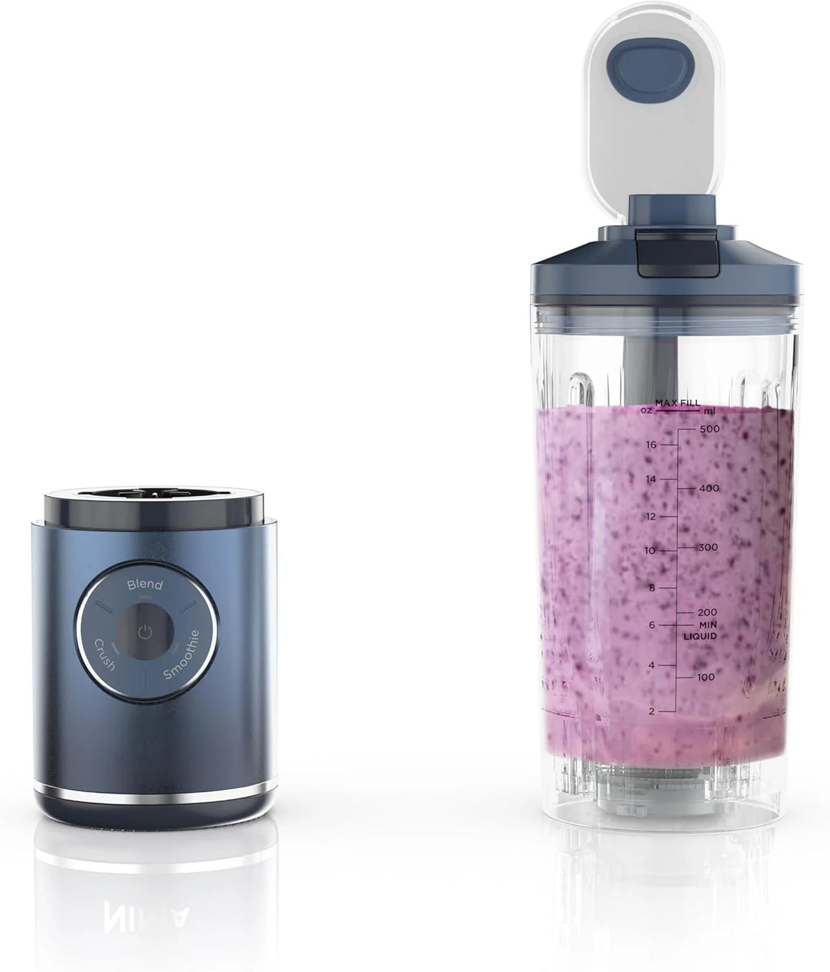 Portable Blender, Personal Blender Blender, Smoothie, Blend, Ice Crush, 3 Programs, Cordless, 22OZ Removable Vessel, Dishwasher Safe,…