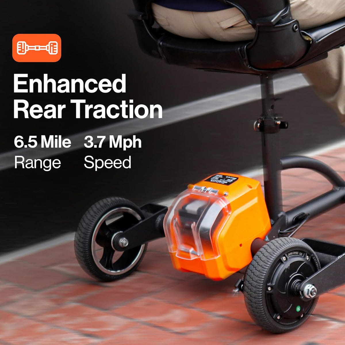 3-Wheel Folding Mobility Scooter with Removable Batteries