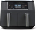 10 quart 6-IN-1 Dualzone Xl 2-BASKET Air Fryer with 2 Independent Frying Baskets, Match Cook & Smart Finish to Roast, Broil, Dehydrate for…