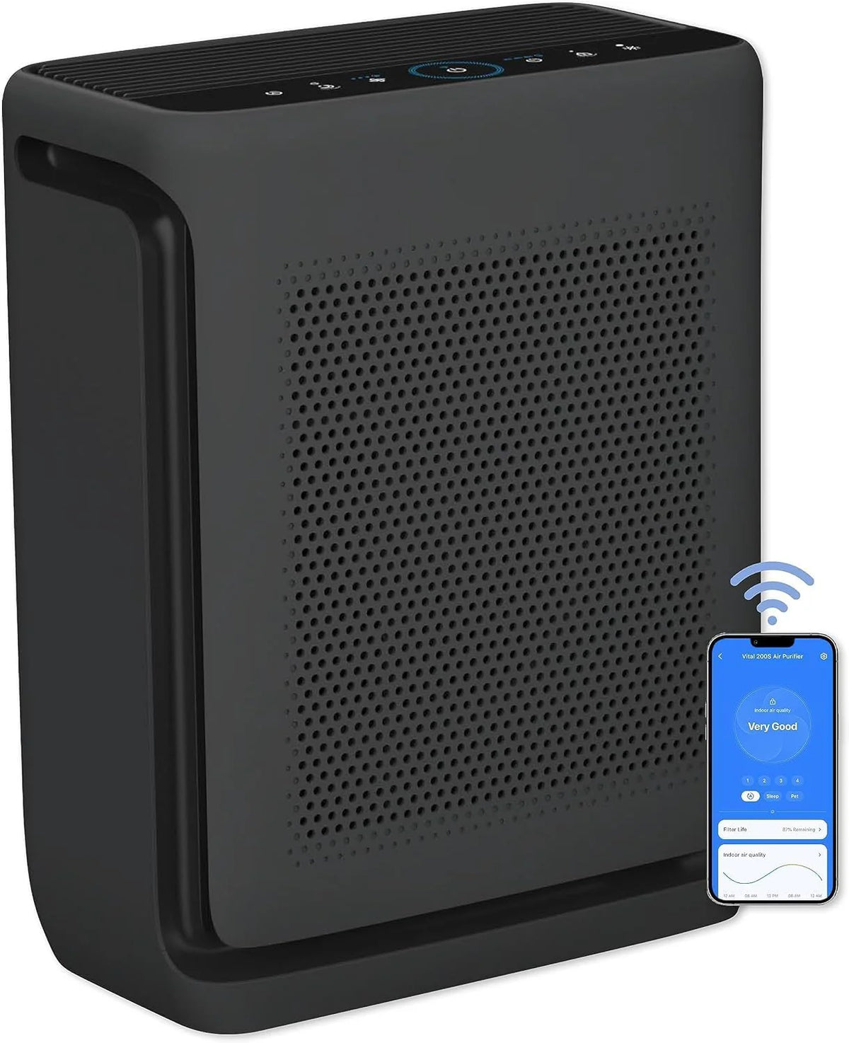 Air Purifiers for Home Large Room Up to 1800 ft in 1 Hr with Washable Pre Filter Air Quality Monitor Smart Wifi Hepa Sleep Mode for