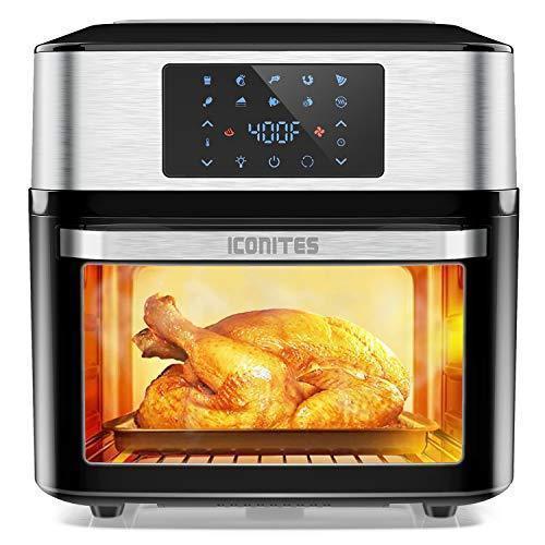 10-IN-1 Air Fryer Oven, 20 quart Airfryer Toaster Oven Combo, 1800W Large Air Fryers, Convection Toaster Oven with Rotisserie Dehydrator