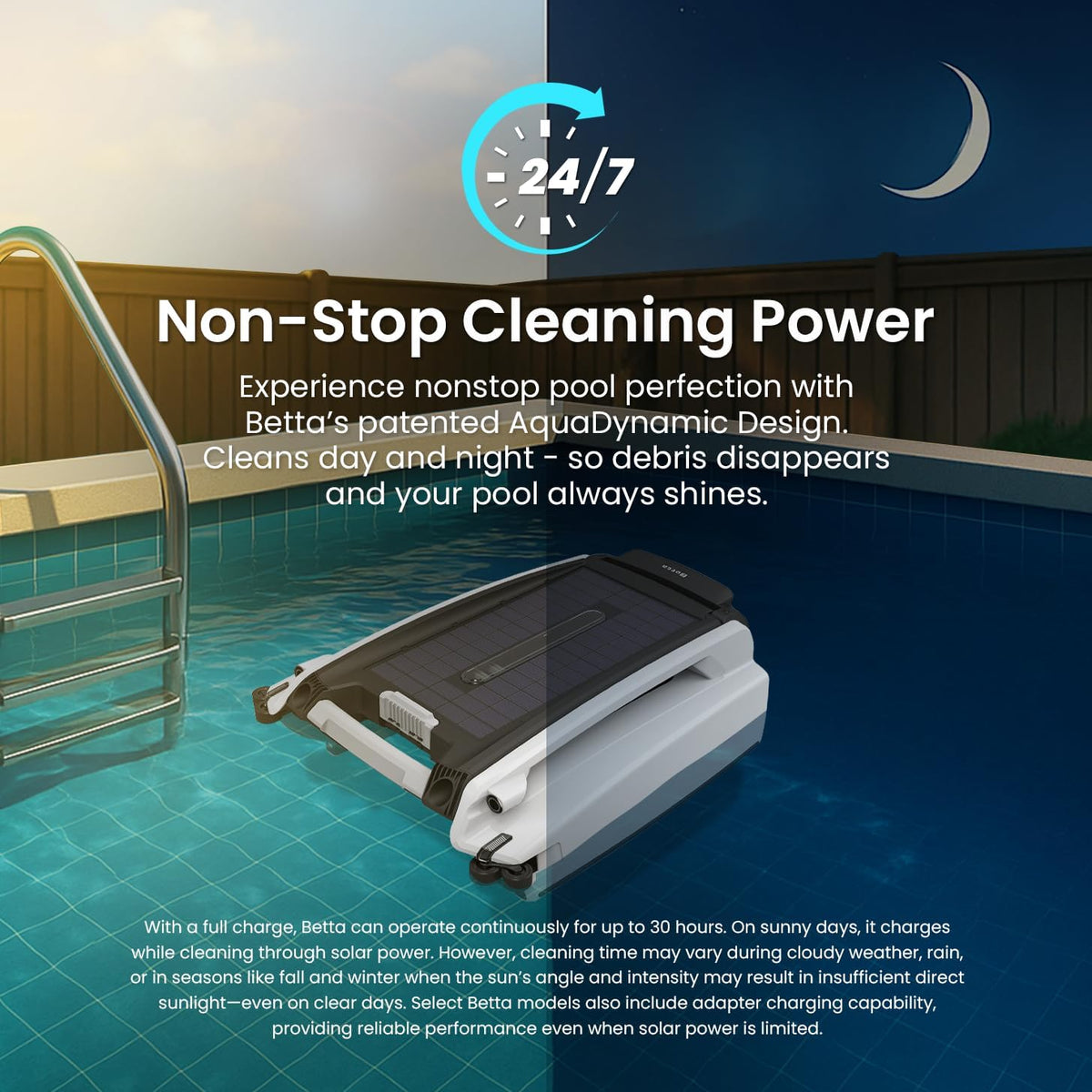 SE Solar-Powered Robotic Pool Skimmer
