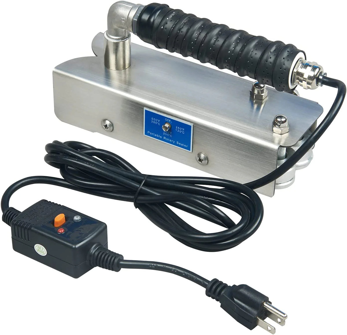 Continuous Hand Rotary Bag Sealer Model Stainless Steel Portable Directly-heated Hand Held Sealer