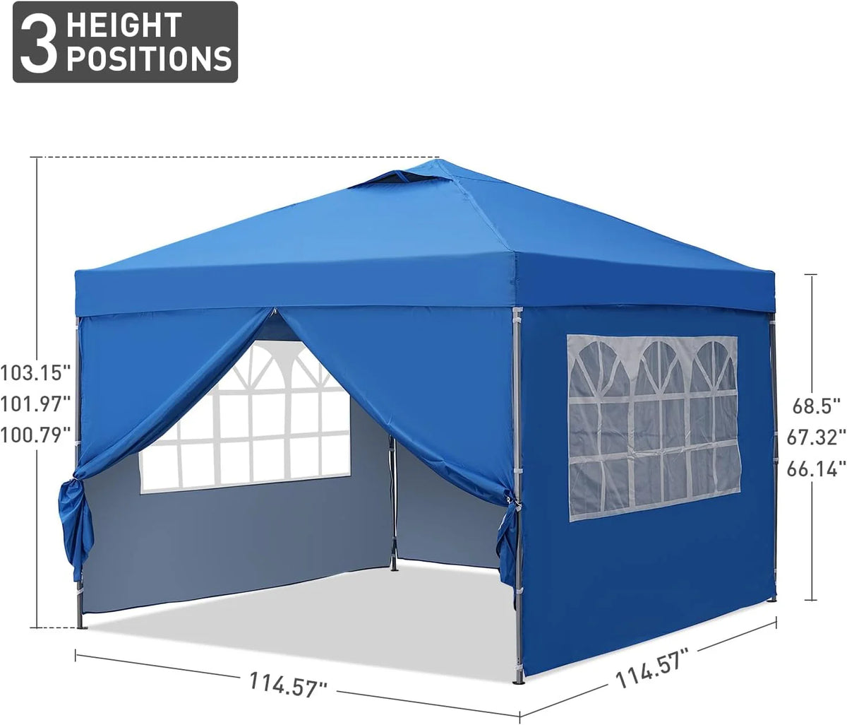 10X10 Pop Up Canopy Tent, Outdoor Canopy Tent, Patio Tent,commercial Instant GAZEBOS,4 Sidewalls, Portable Shelter Canopies, with 4…