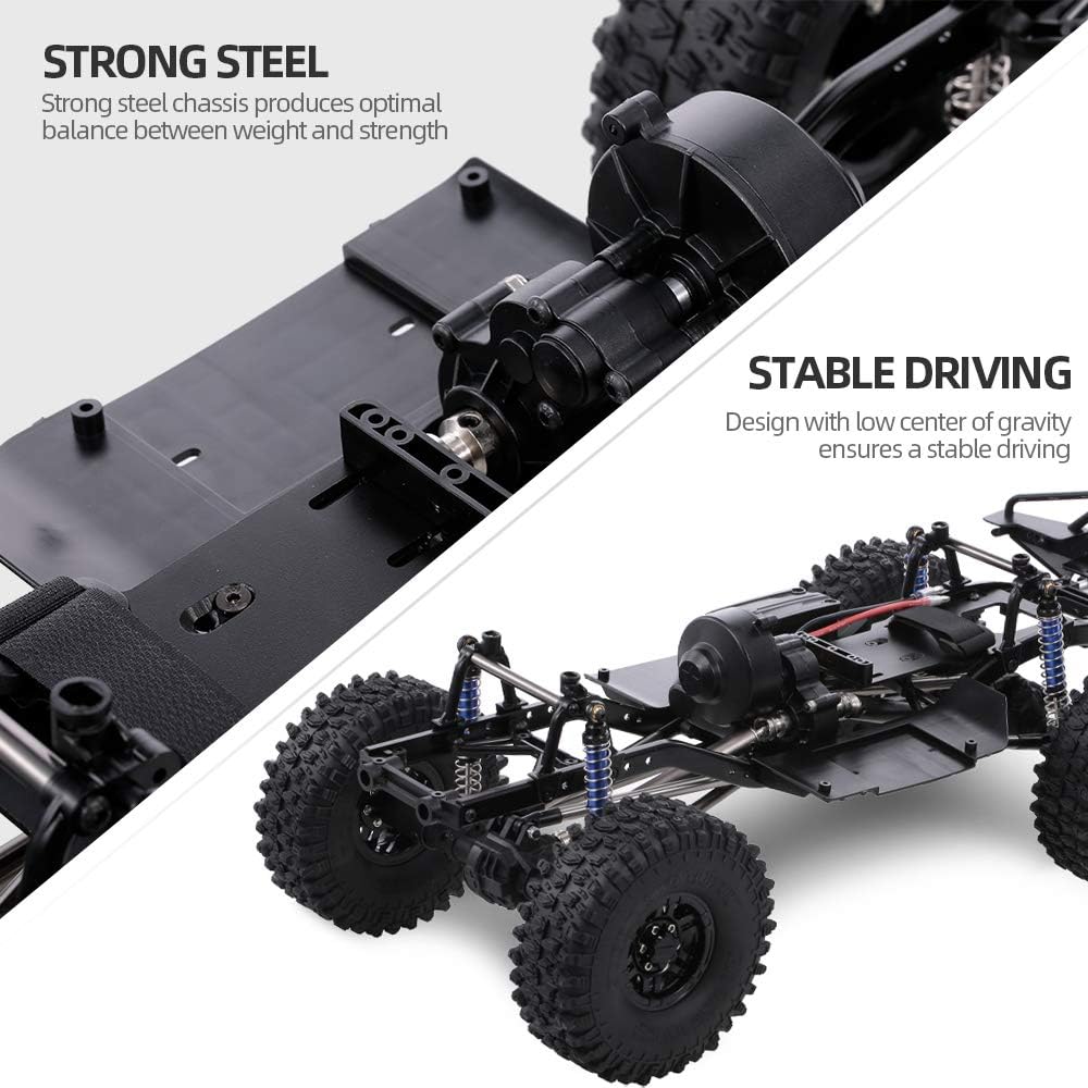 313 mm Wheelbase 1:10 RC Crawler Chassis, Compatible with Axial SCX10 II