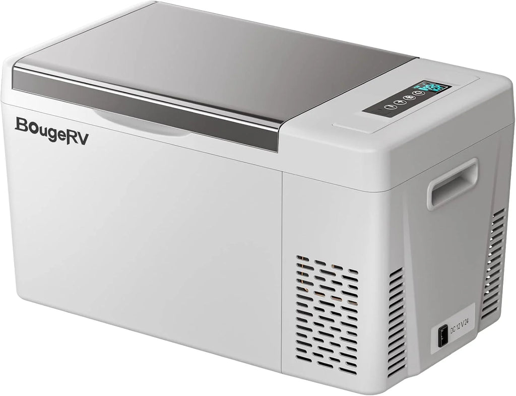 12 Volt Refrigerator 12V Car Fridge 23 quart Portable Freezer Compressor Cooler 12/24V Dc 110~240 Volt AC for Truck Van RV Camper Suv Travel…