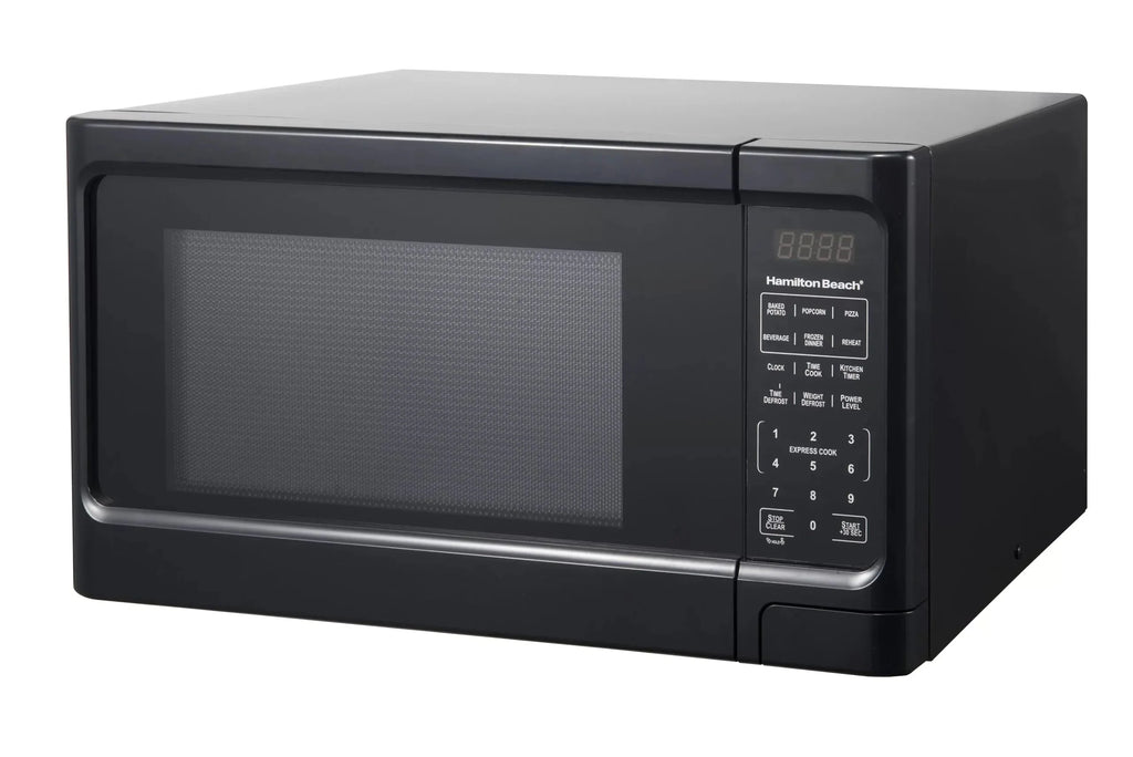 1.1 Cu. ft. Sleek Black Digital Microwave - Effortless Touchpad Controls