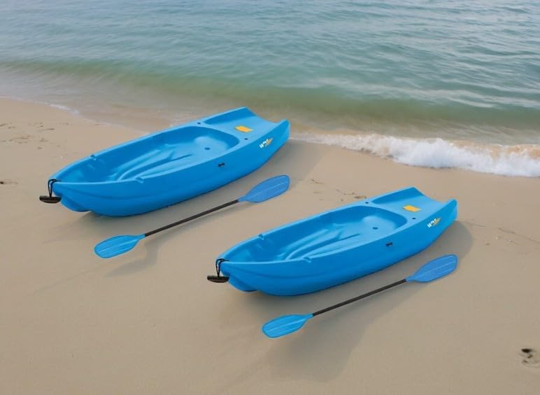 6' Youth Kayak with Paddle. Designed for Stability and Safety, It's the Perfect Choice for Young Paddlers Ready to Conquer the Water