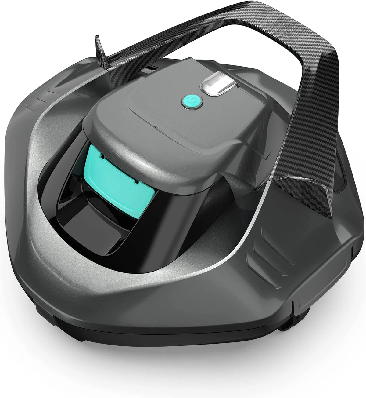 Cordless Robotic Pool Cleaner, Pool Vacuum Lasts 90 Mins, LED Indicator, Self-parking, Ideal for Above/in-ground Flat Pools Up to 40 Feet -…