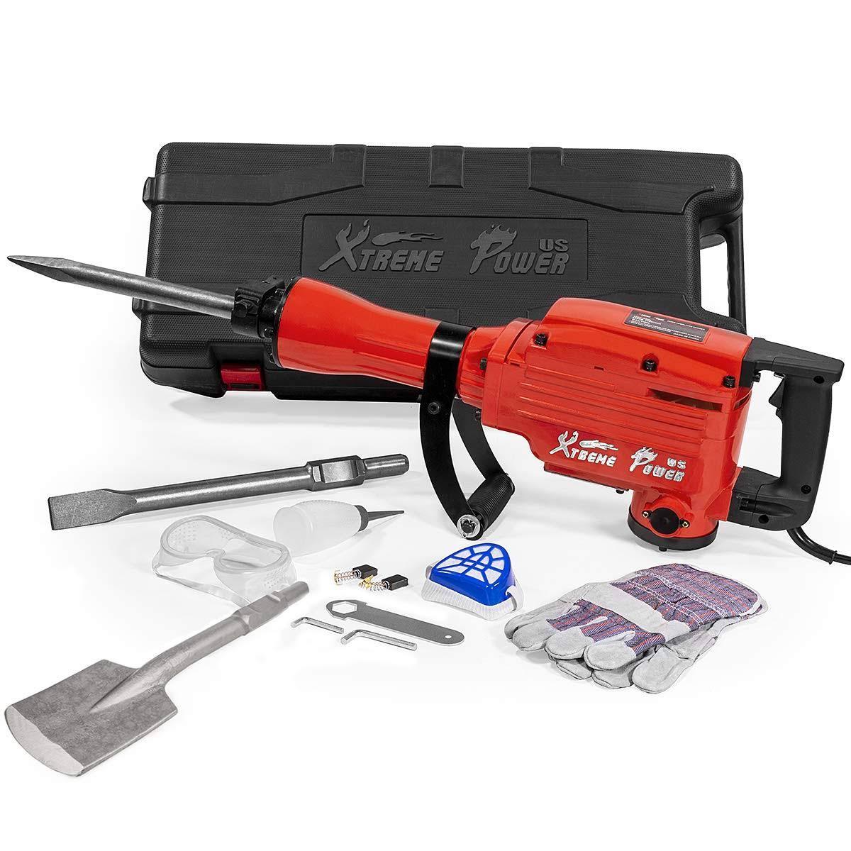 2200W Demolition Jack Hammer Concrete Breaker W/asphalt + Case