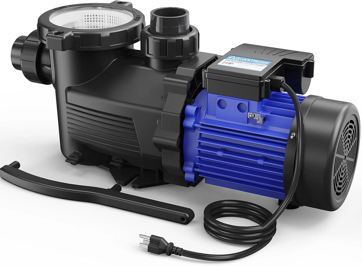 Aquastrong in Above Ground Pool Pump High Flow with Timer 2HP 8917 Gph 220V