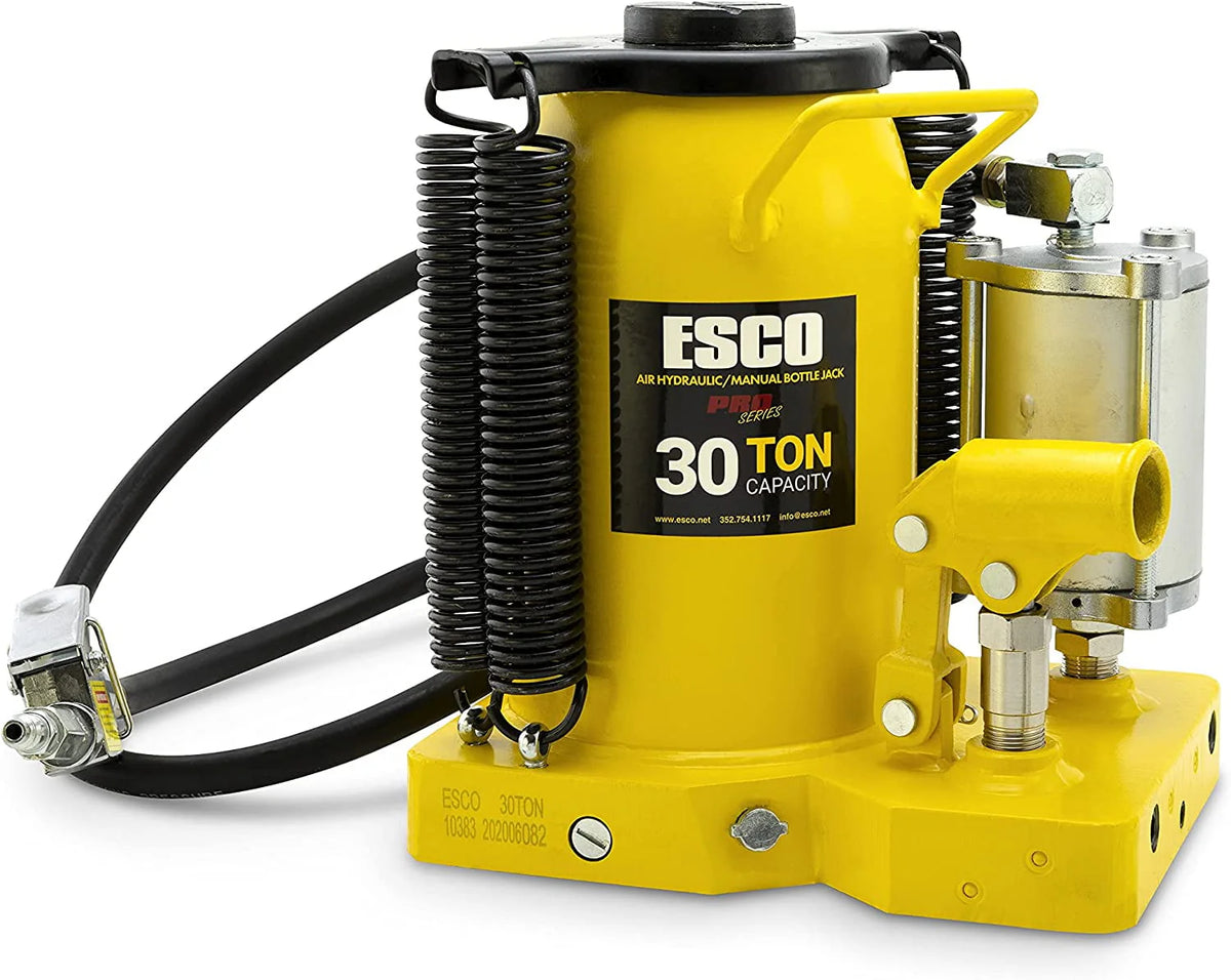 30 Ton Pro Series Air Hydraulic Bottle Jack - Heavy Duty Lifting for Automotive and Industrial Use