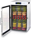 18-Tray Stainless Steel Food Dehydrator with Timer