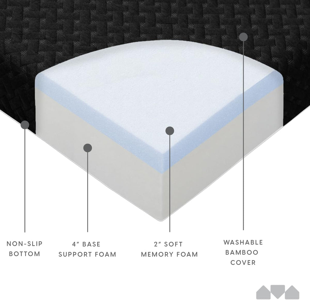 Full-Size Memory Foam Futon Mattress, Frame Not Included