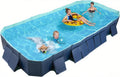 Foldable Non-inflatable Kids' and Adults' Outdoor Swimming Pool - Hard Plastic Shell, Kid Pool for Backyard Dog Pools (158QUOT; X 76QUOT; X…