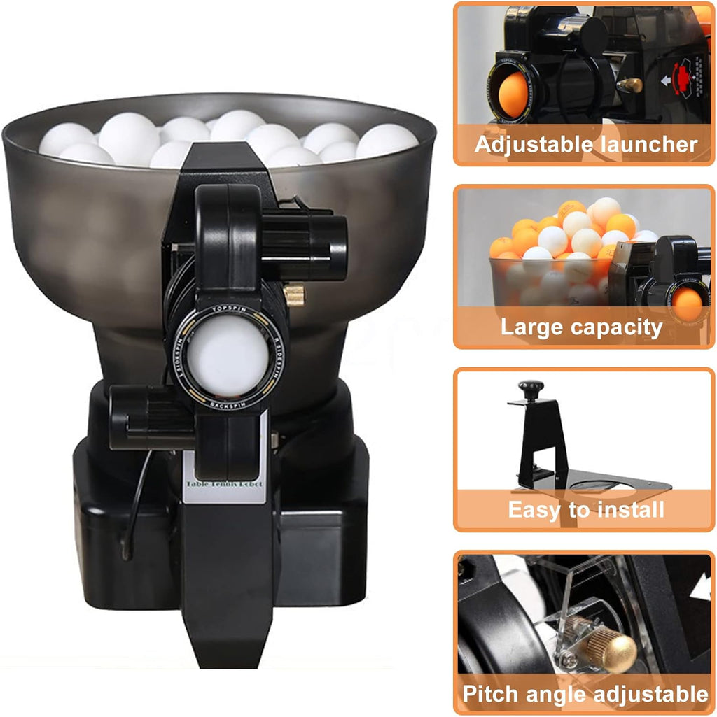 Portable Table Tennis Training Robot, Machine Only