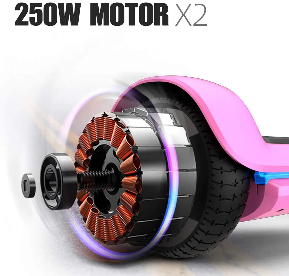 6.5 Inch with Flashed Wheel Smart Self Balanceing Scooter with Music Speaker App-enabled Hoverboard