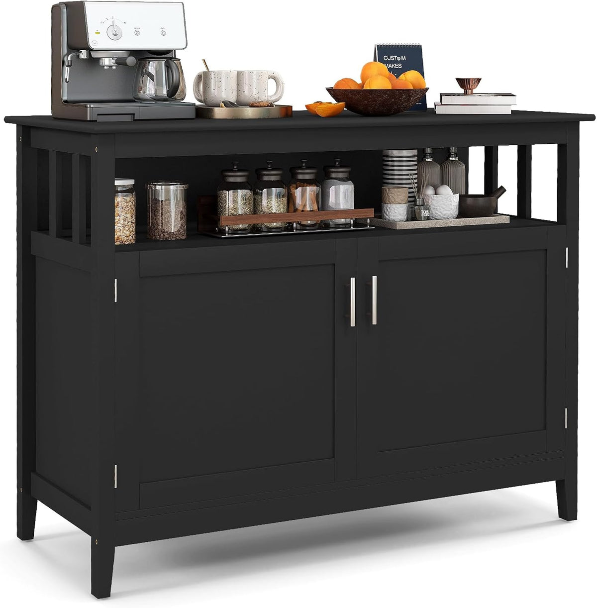 Freestanding Sideboard Cabinet with Adjustable Shelves