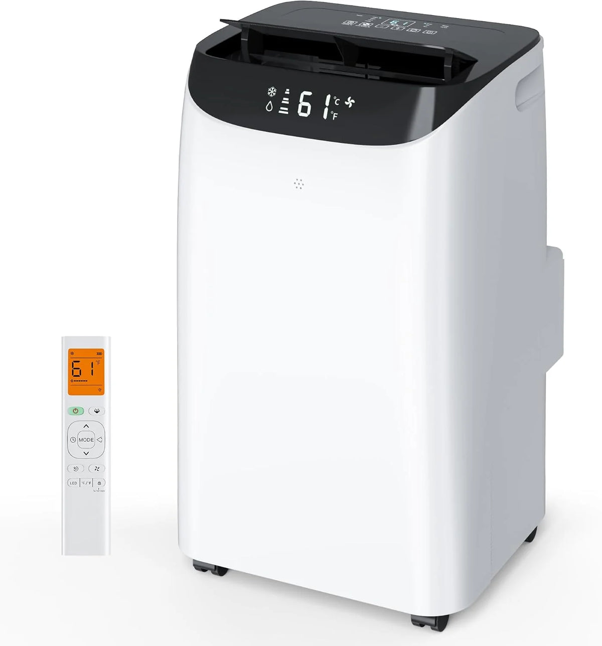 14000 btu Portable Air Conditioners with Remote Control, 3-IN-1 Free Standing Cooling AC Unit with Fan & Dehumidifier, Cools Room Up to 700…