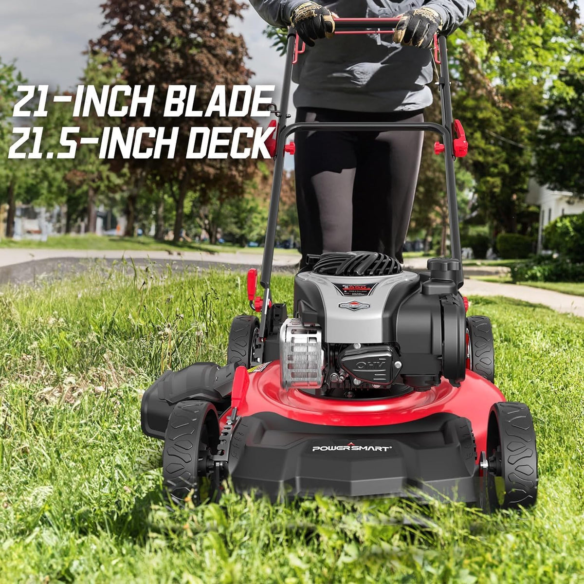 21-Inch Gas Push Lawn Mower with 125 cc Engine