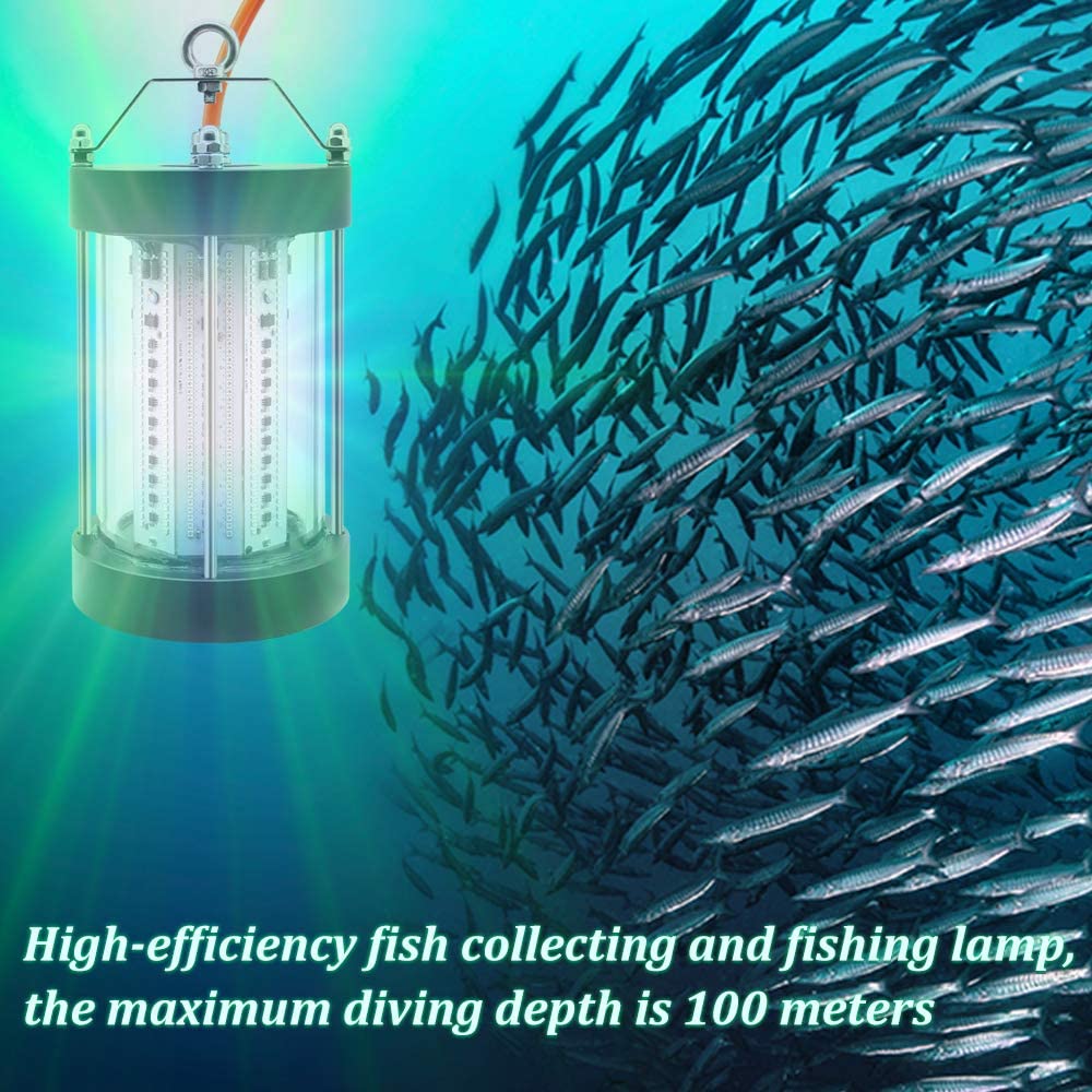 Ns 500W LED Underwater Fishing Light 35,000 Lumen Night Fish Attracting Light Waterproof