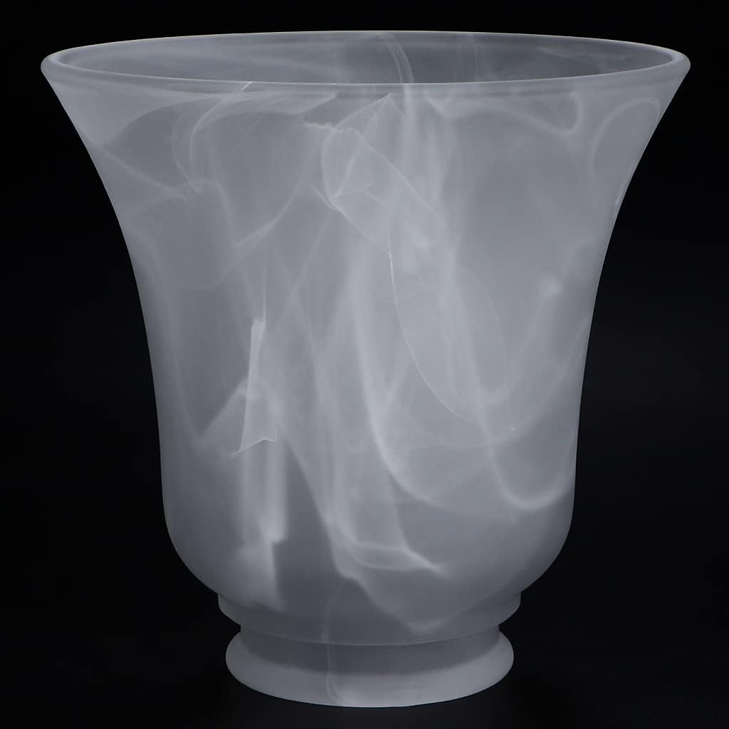 Shadevie Alabaster Bell-Shape Ceiling Fan Light Shade