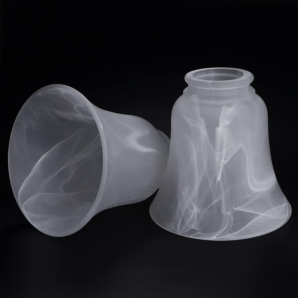Shadevie Alabaster Bell-Shape Ceiling Fan Light Shade