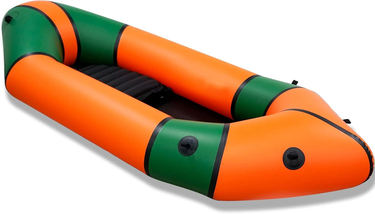 Lightweight Packrafts Tpu Inflatable Kayak for Flat Water Rafting Camping Trip Fishing Water Adventures 1 Person 2 Person Packraft 330LB 660