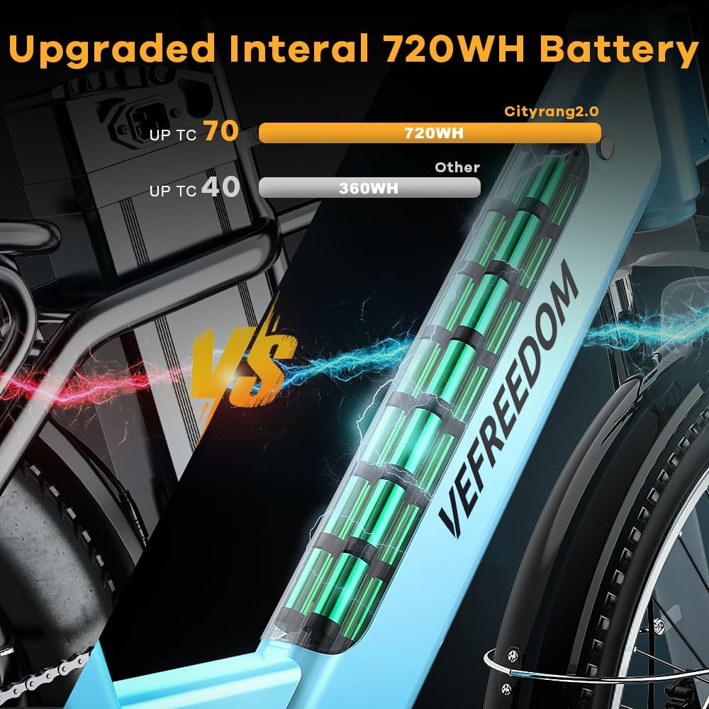 26-Inch Electric Mountain Bike with 1,000W Peak Motor and 7 Speeds