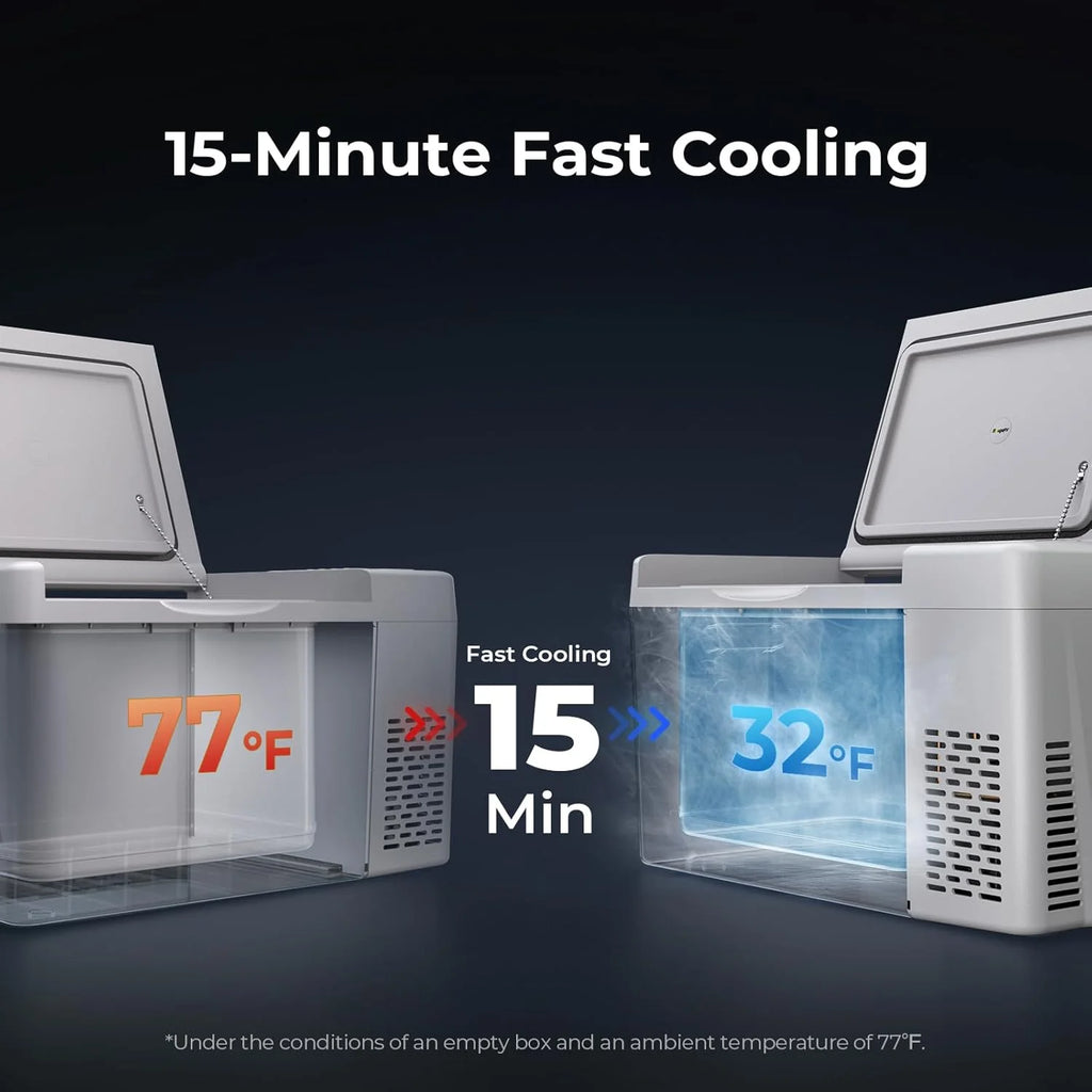 12 Volt Refrigerator 12V Car Fridge 23 quart Portable Freezer Compressor Cooler 12/24V Dc 110~240 Volt AC for Truck Van RV Camper Suv Travel…