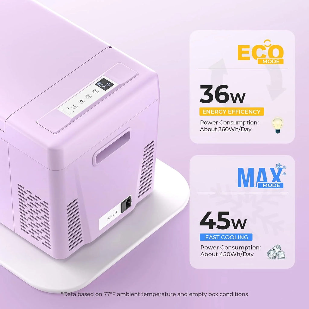 12 Volt Refrigerator 12V Car Fridge 23 quart Portable Freezer Compressor Cooler 12/24V Dc 110~240 Volt AC for Truck Van RV Camper Suv Travel…