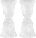 Shadevie Alabaster Bell-Shape Ceiling Fan Light Shade