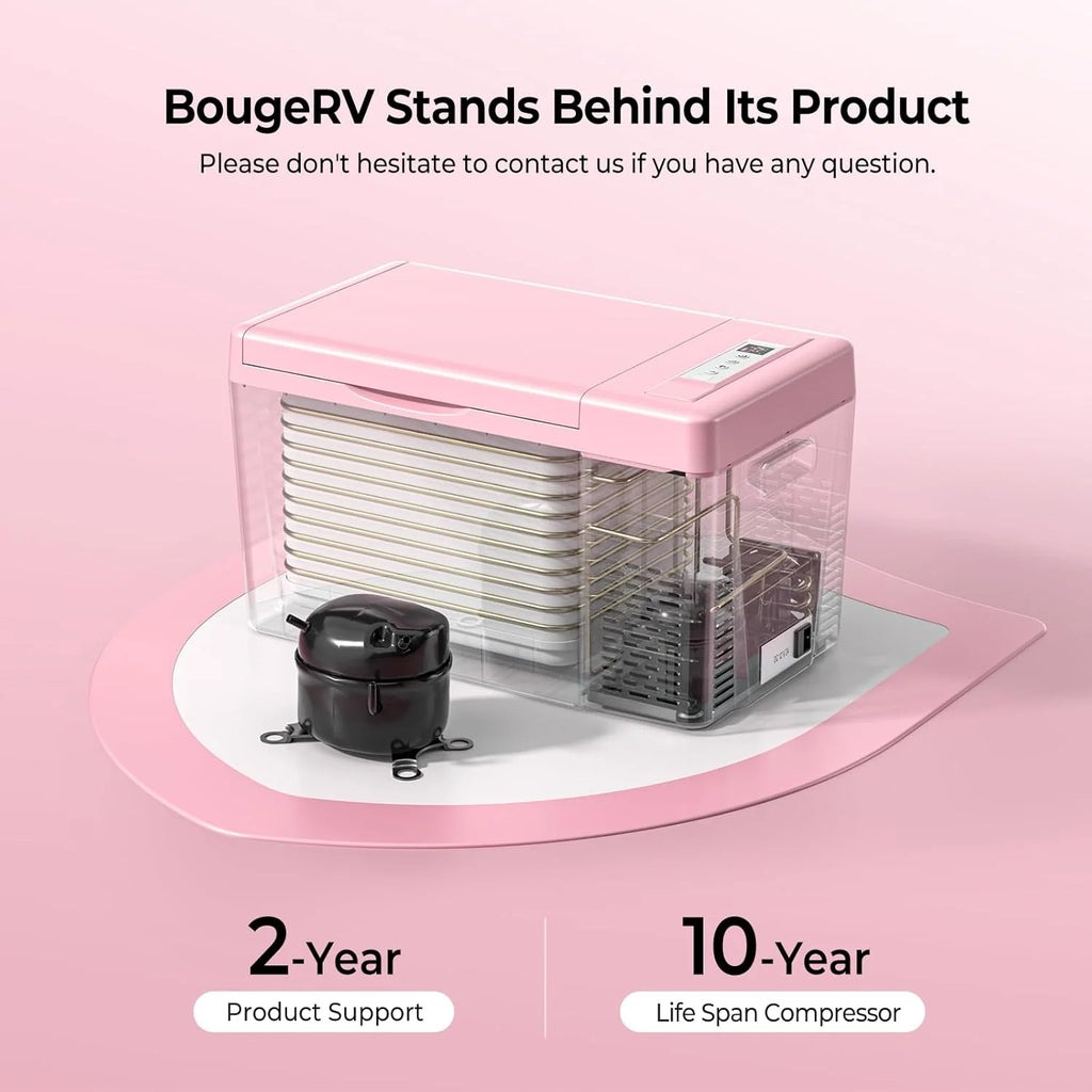 12 Volt Refrigerator 12V Car Fridge 23 quart Portable Freezer Compressor Cooler 12/24V Dc 110~240 Volt AC for Truck Van RV Camper Suv Travel…