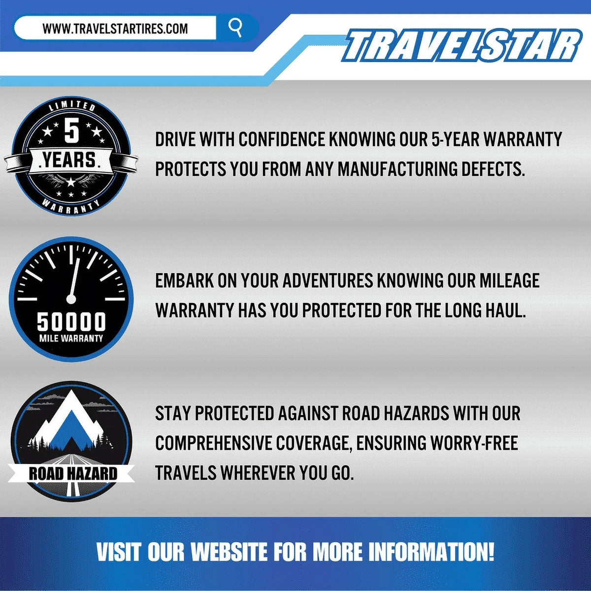Travelstar All Season Tire 215/70R15 98T Passenger Tire 215/70/15,WHITE Wall 18MM(TIRE Only