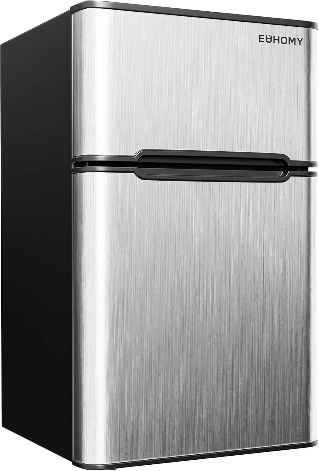 3.2 Cu.ft Mini Fridge with Freezer - 2-DOOR Compact Refrigerator for Bedroom, Dorm, Office or Apartment, SILVER3.2 Cu.ft Mini Fridge with…