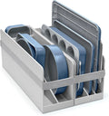Nonstick Ceramic Bakeware Set (11 Pieces) - Baking Sheets, Assorted Baking Pans, Cooling Rack, & Storage - Aluminized Steel Body - Non…