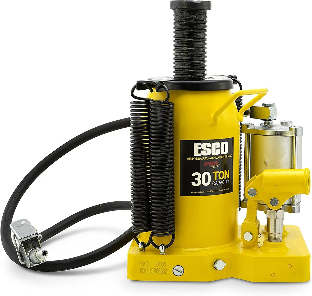 30 Ton Pro Series Air Hydraulic Bottle Jack - Heavy Duty Lifting for Automotive and Industrial Use