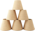 Shadevie White Linen Clip-On Chandelier Lamp Shade – for Small Fixtures