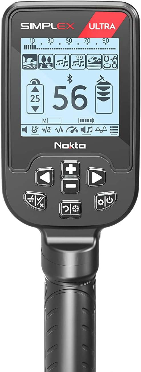 SIMPLEX Ultra Waterproof Metal Detector with 11-Inch Search Coil
