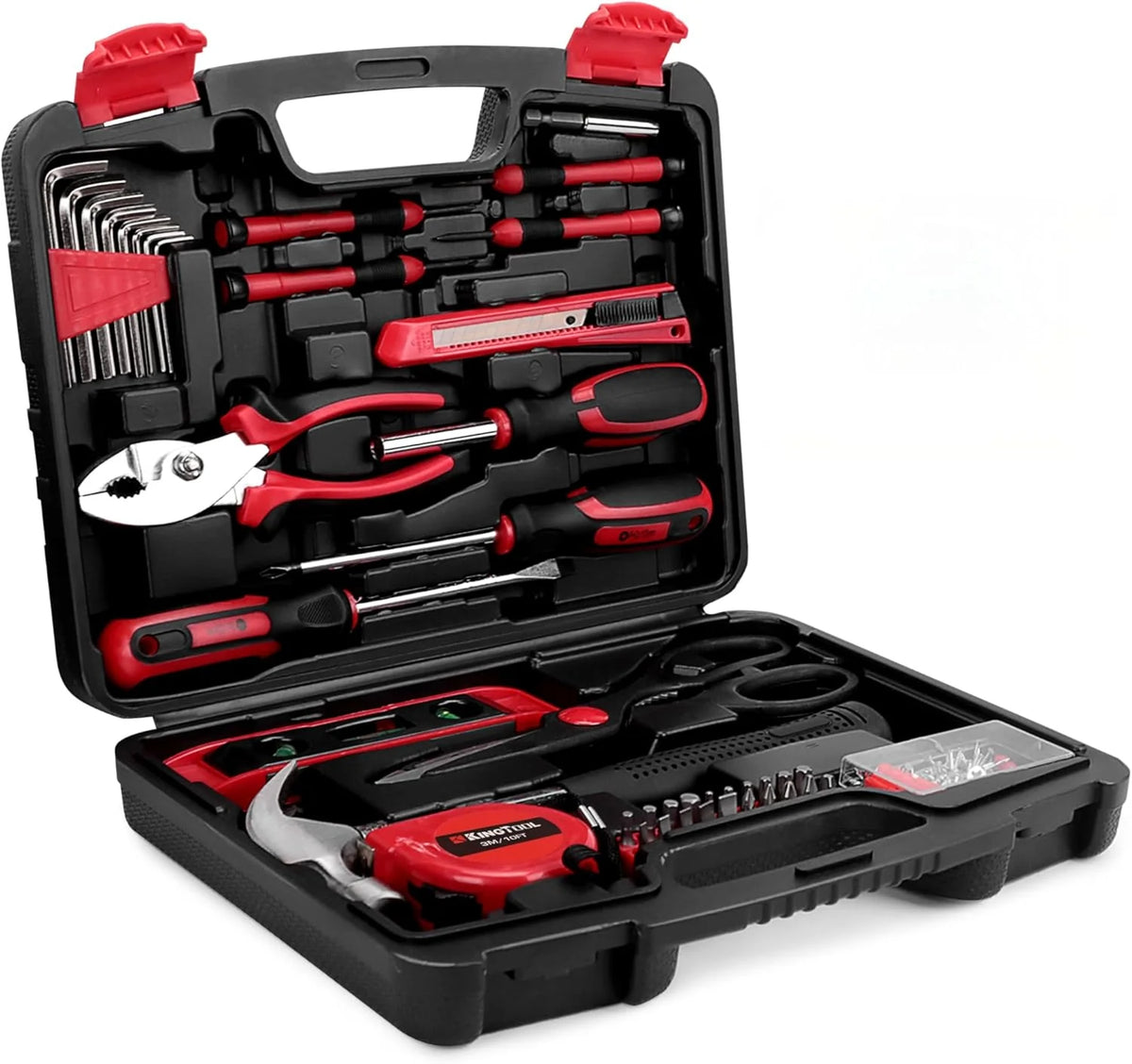 Home Tool Set Kit - 286 Pcs Home Auto Repair Tool Kit with Rolling Tool Box, Mechanic Tool Sets with 21V Max Cordless Power Drill, Perfect…