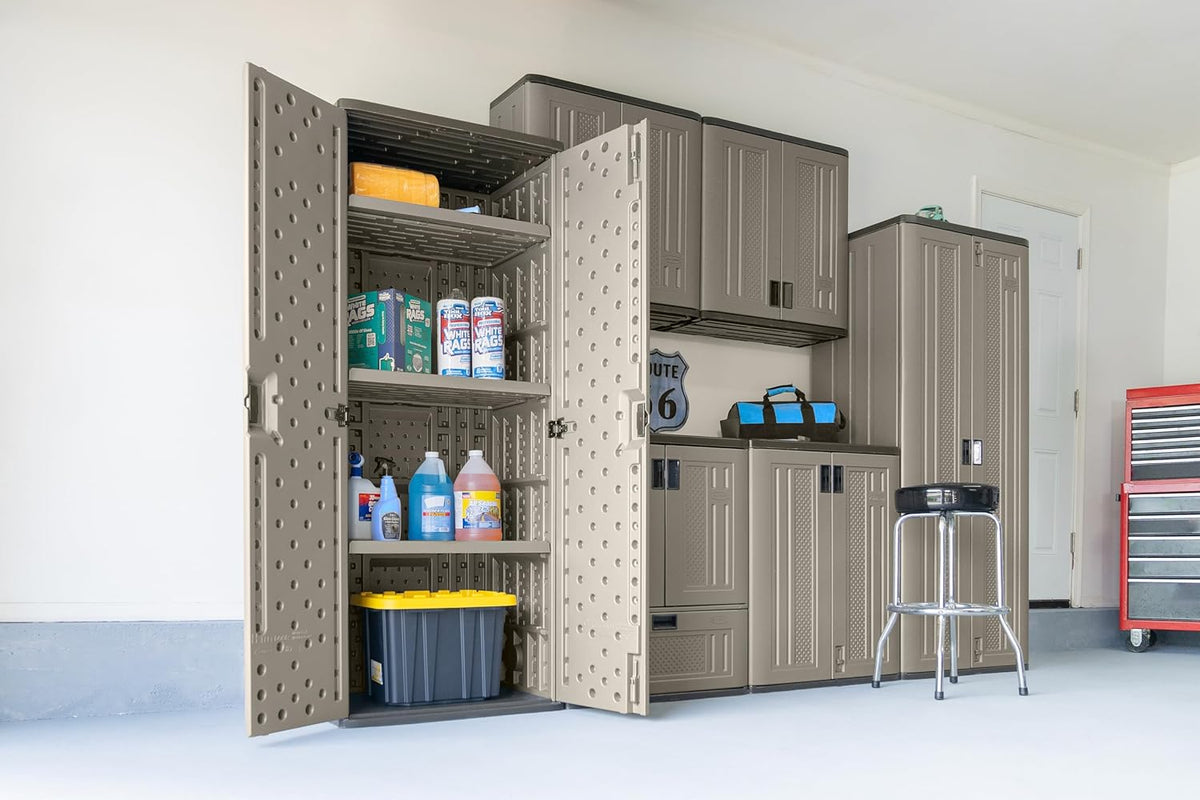 4 cu ft Resin Wall Storage Cabinet with One Shelf