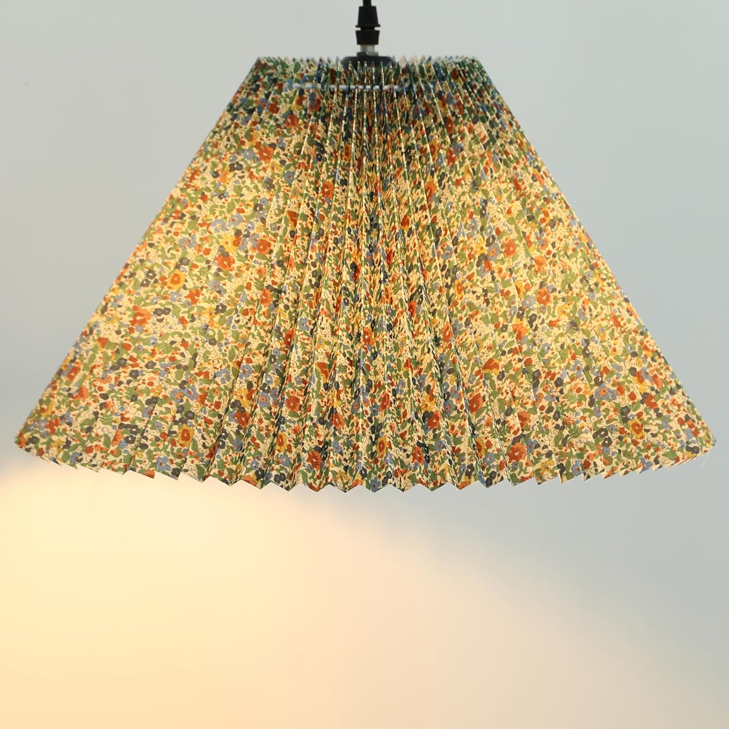 Shadevie Pleated Fabric Lamp Shade, Cream – for Arc & Floor Lamps