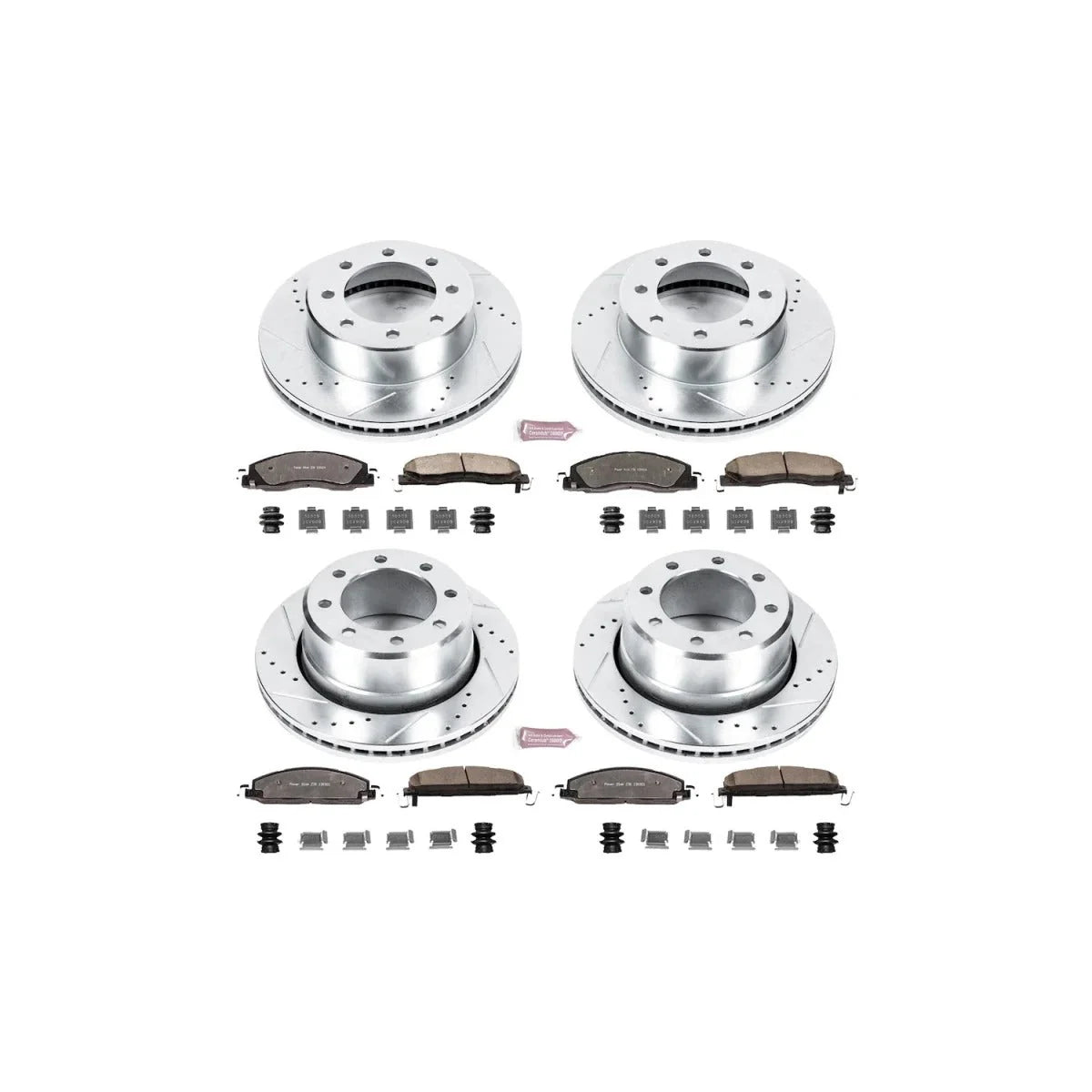 Front Z36 Truck Carbon-fiber Ceramic Brake Pad and Drilled & Slotted Rotor Kit