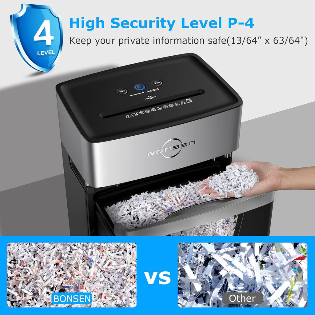 16-Sheet Cross-Cut Paper Shredder with 5.3-Gallon Bin