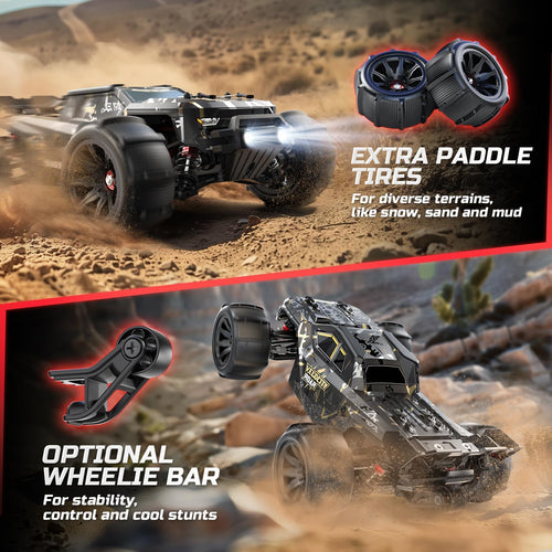 1:14 Scale Brushless 4x4 RC Truck with Rechargeable Batteries