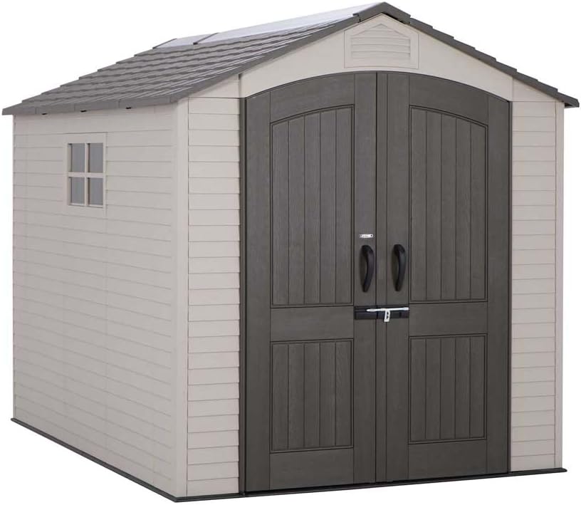 Outdoor Storage Shed with Lockable Steel-Reinforced Doors