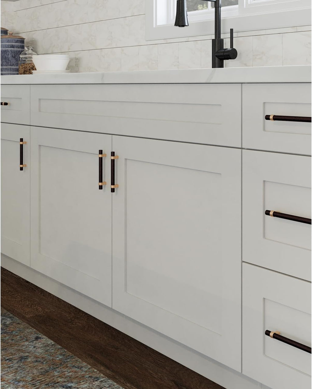 36-Inch Kitchen Sink Base Cabinet, White